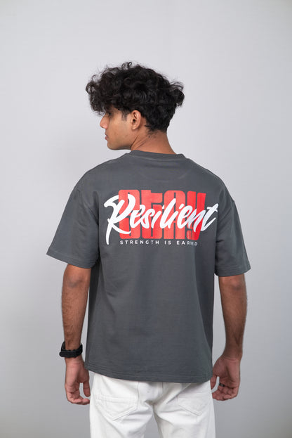 Stay Resilient Unisex Minimalistic Oversized T-shirt