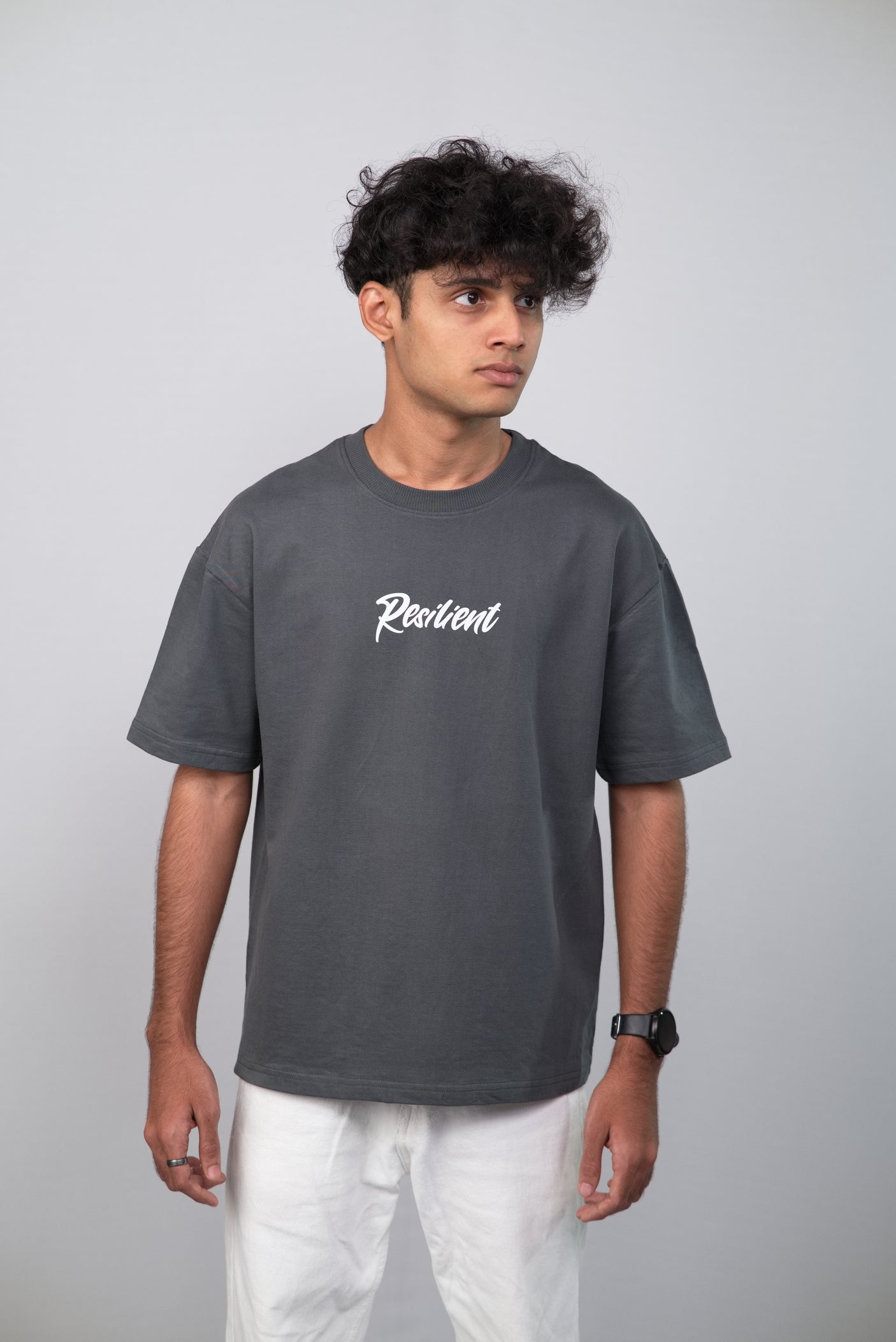 Stay Resilient Unisex Minimalistic Oversized T-shirt