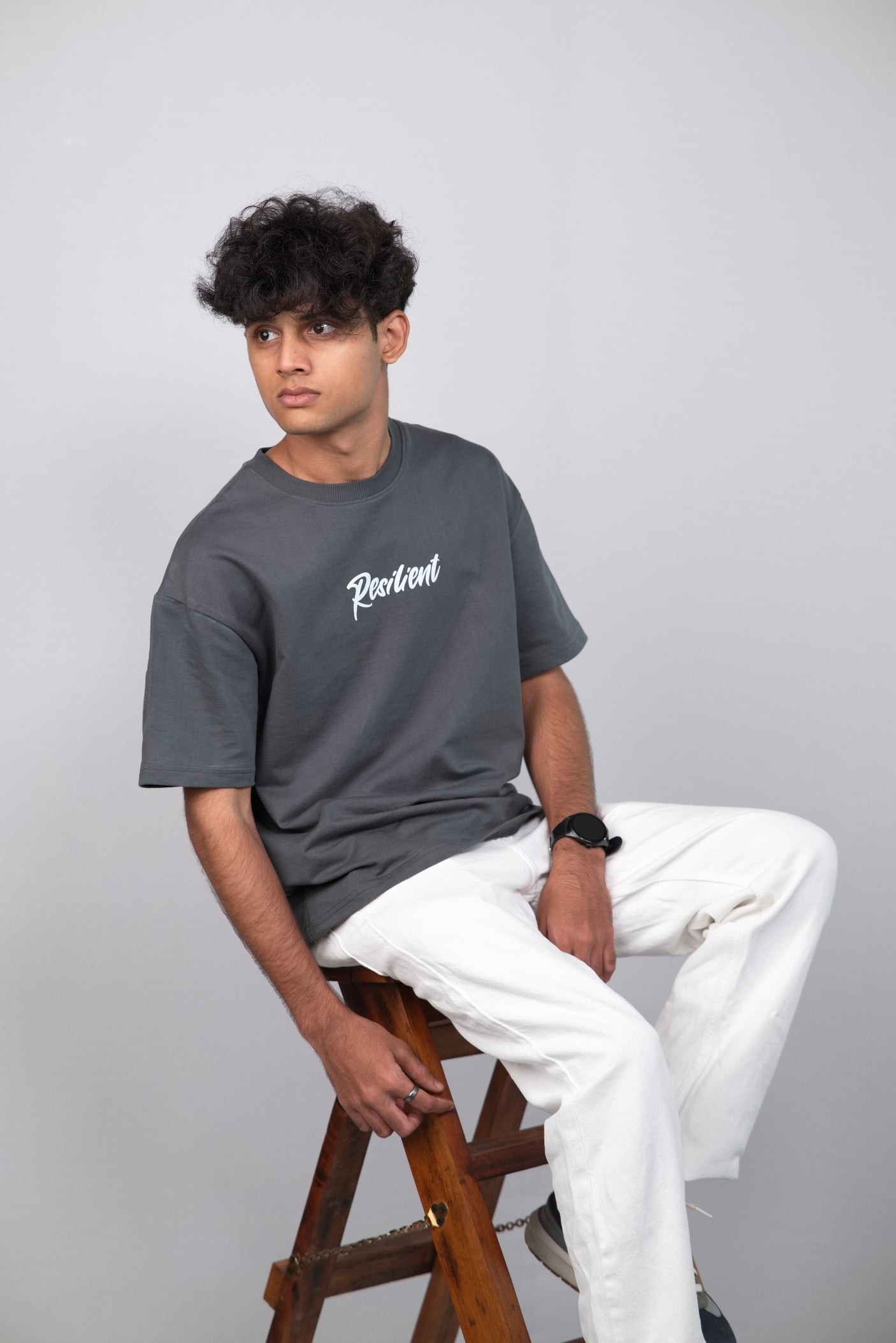 Stay Resilient Unisex Minimalistic Oversized T-shirt