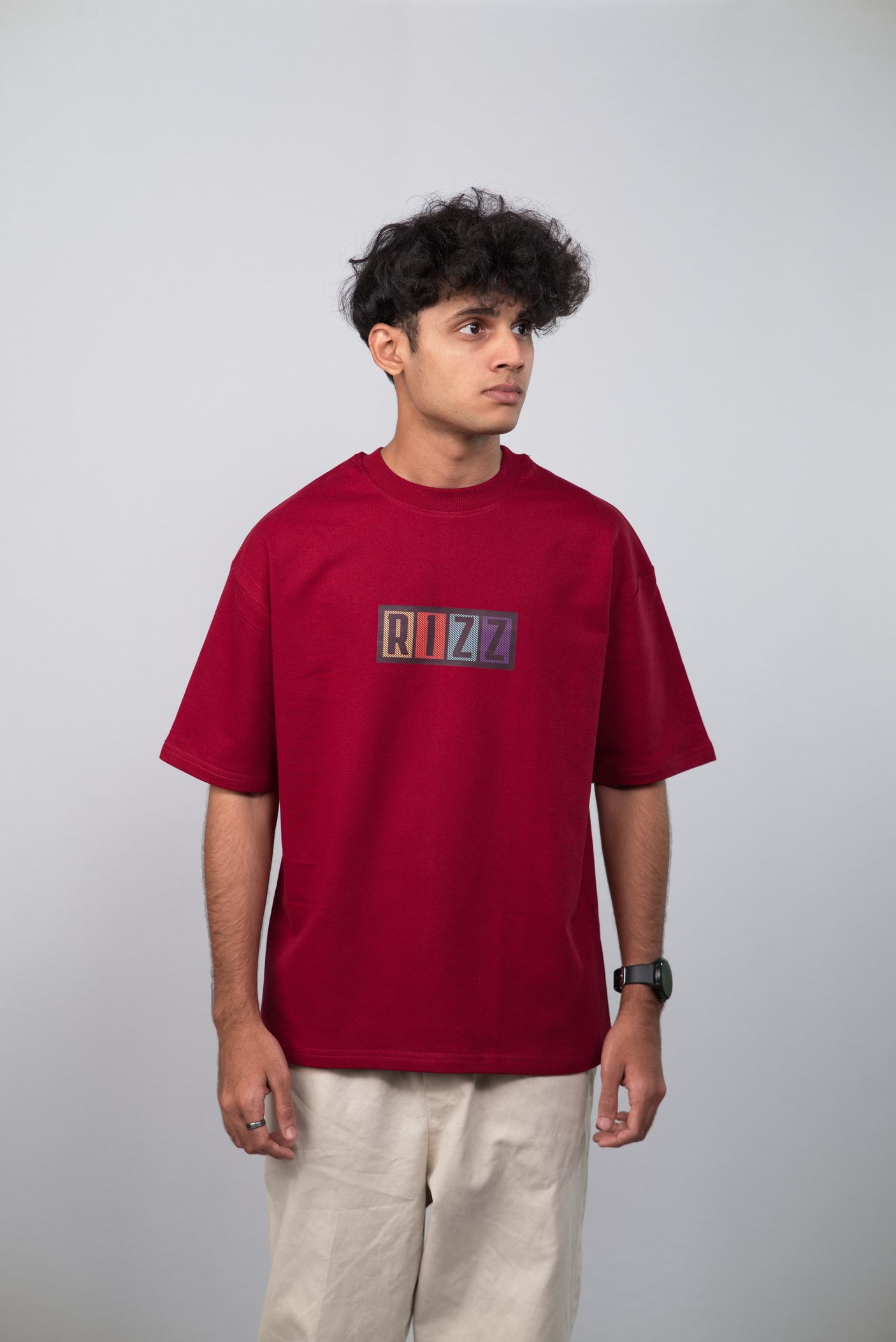 Rizz Unisex Minimalistic Oversized T-shirt