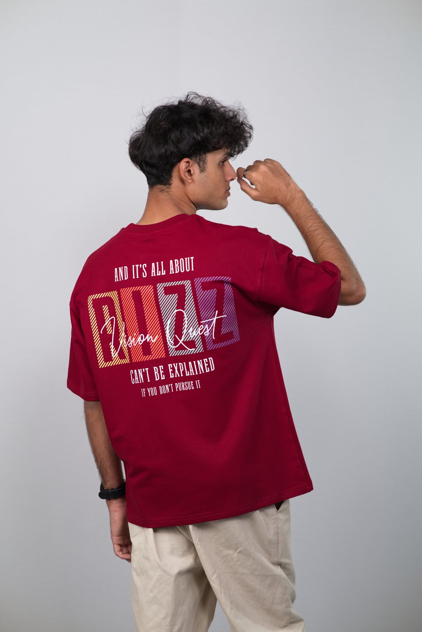 Rizz Unisex Minimalistic Oversized T-shirt