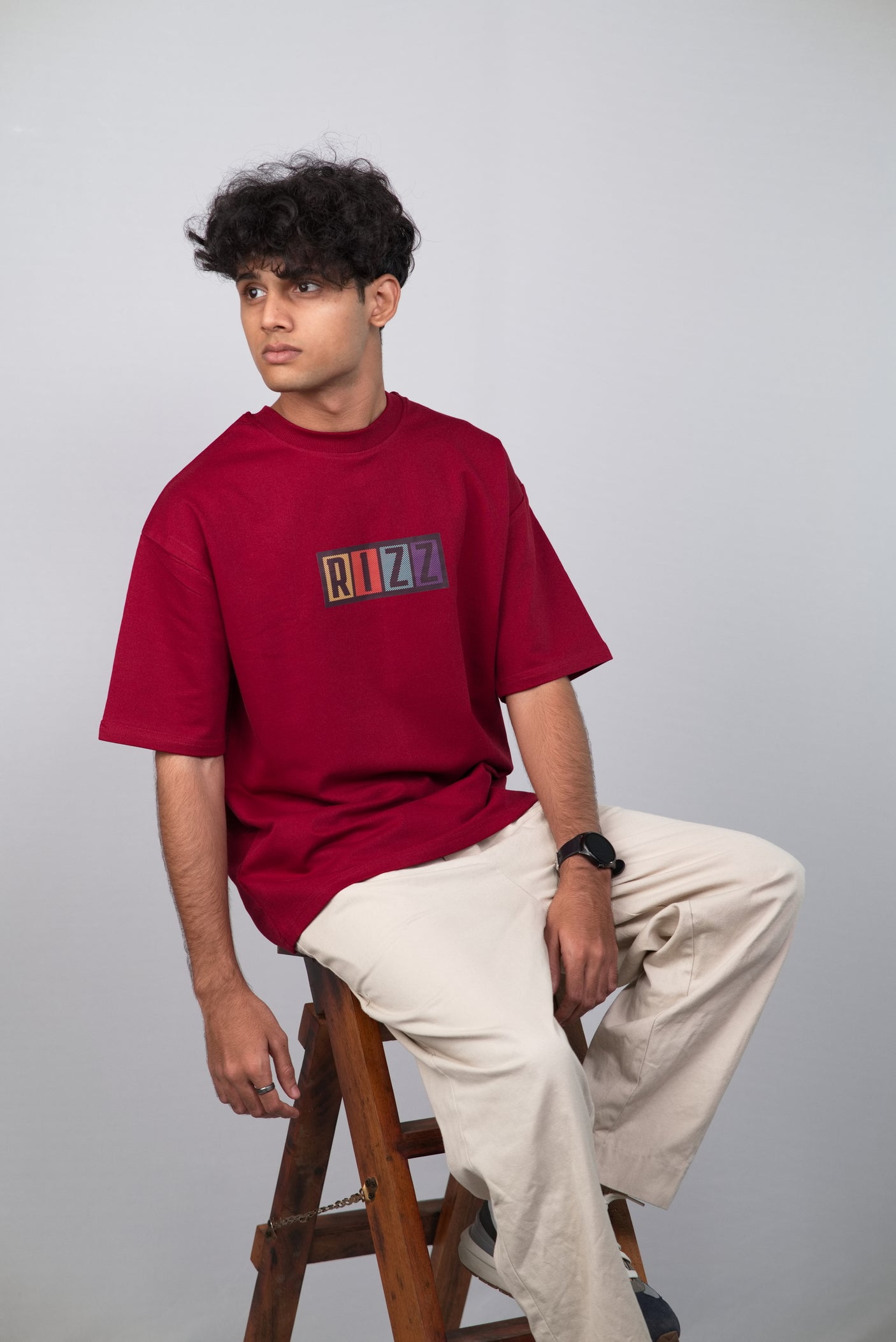 Rizz Unisex Minimalistic Oversized T-shirt