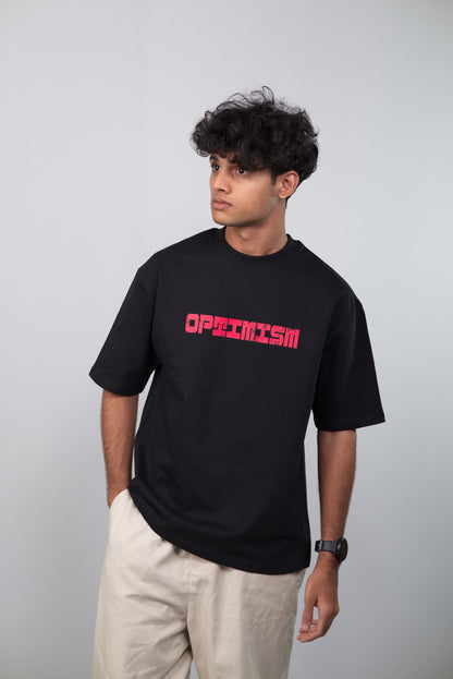 Optimism Unisex Minimalistic Oversized T-shirt