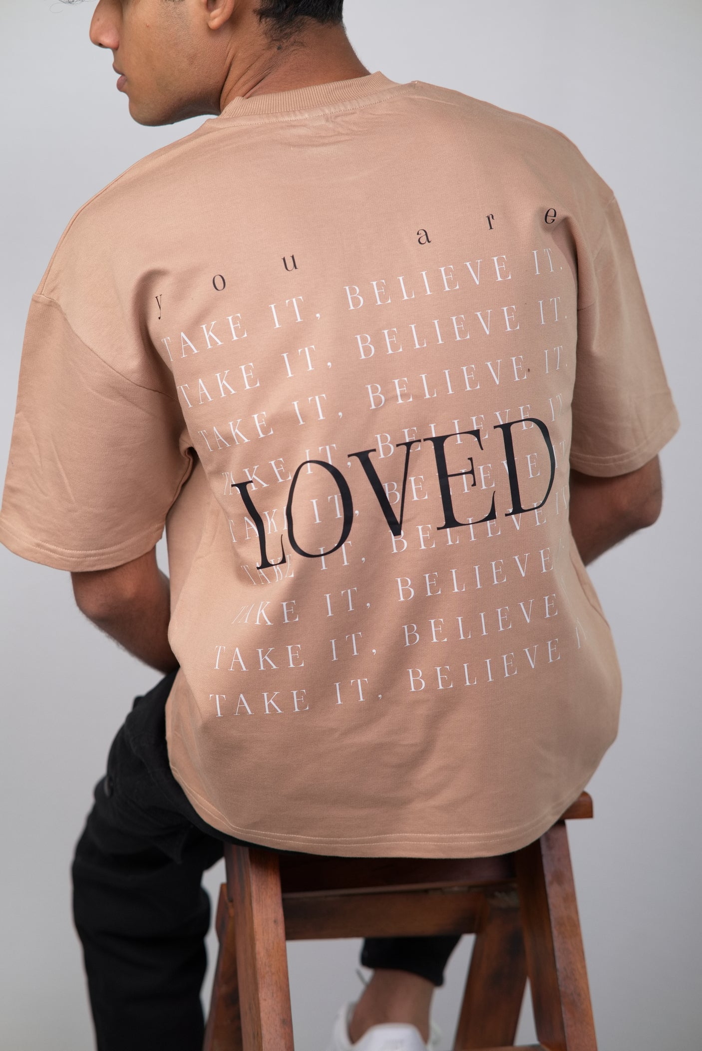 You are Loved Unisex Minimalistic Oversized T-shirt