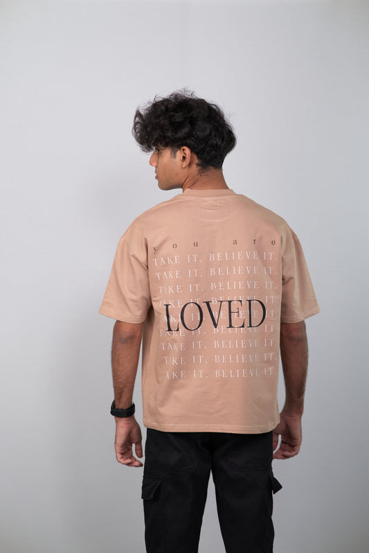 You are Loved Unisex Minimalistic Oversized T-shirt